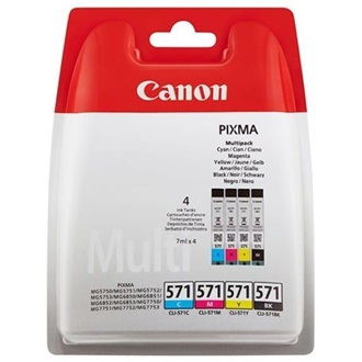 Canon CLI-571 C/M/Y/BK MULTI BL BLISTER WITHOUT SECURITY tintapatron 4-color