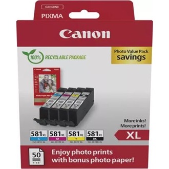Canon CLI-581XL Photo Value Pack tintapatron + fotópapír 4-color
