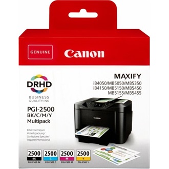 Canon PGI-2500 BK/C/M/Y MULTI VALUE PACK (BLACK + COLOUR) tintapatron 4-color