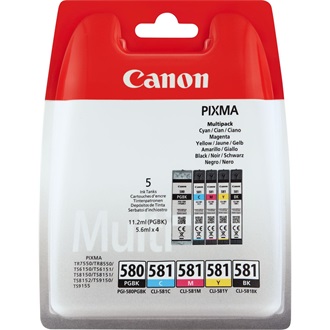 Canon PGI-580/CLI-581 BK/CMYK MULTI PACK BL W/O SECURITY tintapatron 4-color