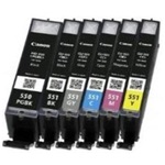 Canon PGI-550/CLI-551PGBK/C/M/Y/BK/GY MULTI PACK/VALUE PACK NON-BLIST tintapatron 5-color