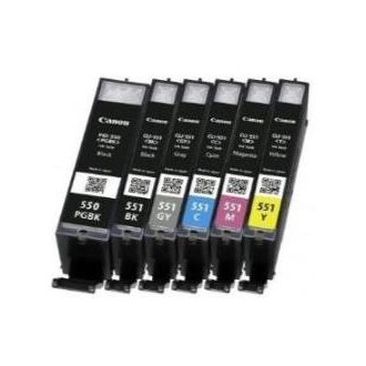 Canon PGI-550/CLI-551PGBK/C/M/Y/BK/GY MULTI PACK/VALUE PACK NON-BLIST tintapatron 5-color