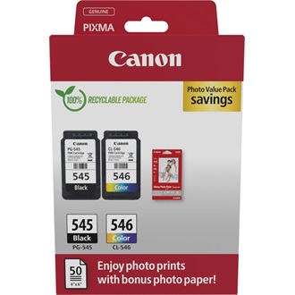 Canon PG-545/CL-546 Photo Value Pack tintapatron + fotópapír 4-color
