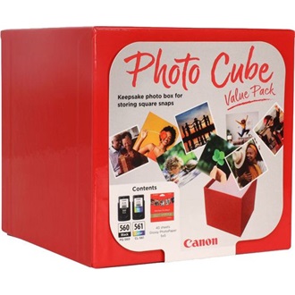 Canon PG-560/CL-561 Photo Cube tintapatron + fotópapír 4-color