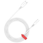 Canyon AC18SC USB-C - USB-A 2.0 M/M töltőkábel 1.2m fehér 18W