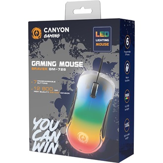 Canyon Braver GM-728 optikai USB gaming egér színes