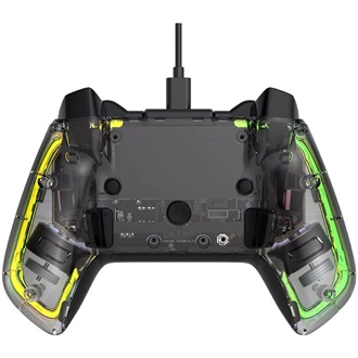 Canyon Brighter GPW-02 Bluetooth / USB-C gamepad játékvezérlő átlátszó
