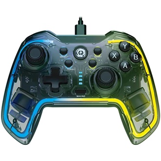 Canyon Brighter GP-02 USB-C gamepad játékvezérlő átlátszó