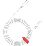 Canyon CLN30SC Lightning - USB-C M/M töltőkábel 2m fehér 30W