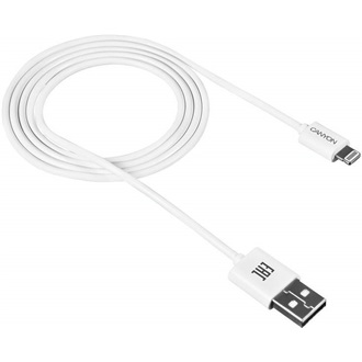 Canyon CNE-CFI1B Apple USB-A 2.0 - Lightning M/M adatkábel 1m fehér (round)