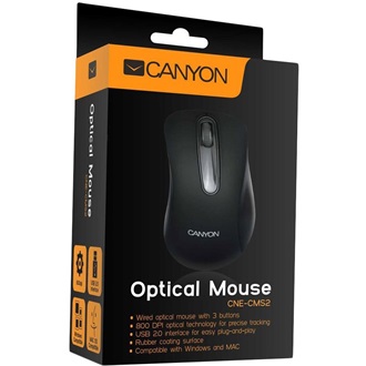 Canyon CNE-CMS2 USB optikai egér fekete