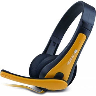 Canyon CNS-CHSC1 fejhallgató headset fekete-sárga