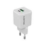Canyon CU20AC 20W univerzális hálózati töltő adapter fehér (GaN)