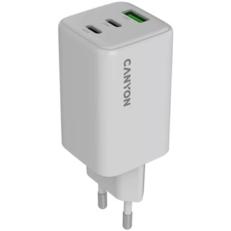 Canyon CU65ACC 65W univerzális hálózati töltő adapter fehér (GaN)