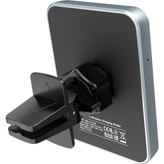 Canyon C-15 15W telefon vezeték nélküli töltő adapter / autós tartó fekete (Qi)