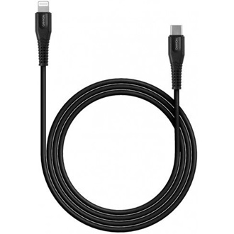 Canyon Charge & Sync MFI Lightning - USB-C M/M adatkábel 1.2m fekete