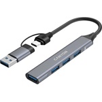 Canyon DS-02 4-portos USB-C/A hub szürke