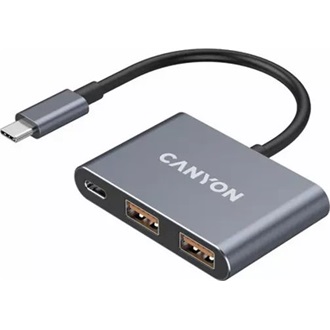 Canyon DS-3 3-portos USB-C hub szürke