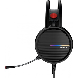 Canyon GH-8A Interceptor gaming fejhallgató headset fekete-narancssárga