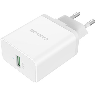 Canyon H-24 24W univerzális hálózati töltő adapter fehér (QC3.0)