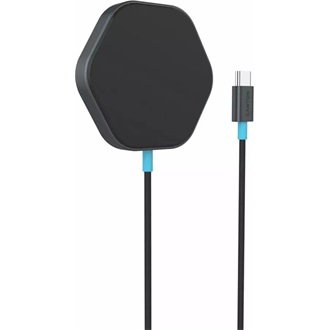 Canyon HEXAGON 110 15W univerzális vezeték nélküli töltő adapter szürke-kék (Qi)