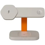 Canyon HEXAGON 310 24W univerzális vezeték nélküli töltő adapter szürke-narancssárga (Qi)