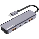 Canyon HUB DS-18 5-port 100W USB-C dokkoló szürke