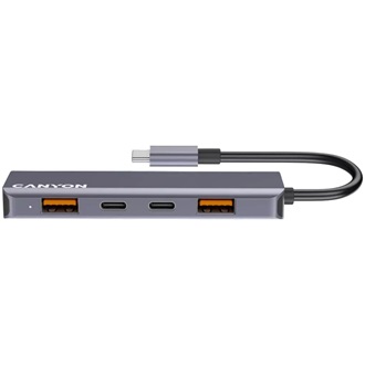 Canyon HUB DS-18 5-port 100W USB-C dokkoló szürke