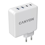 Canyon H-100 100W univerzális hálózati töltő adapter fehér (GaN PD)
