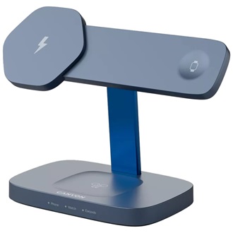 Canyon Hexagon 310 24W univerzális vezeték nélküli töltő adapter kék-szürke (Qi)