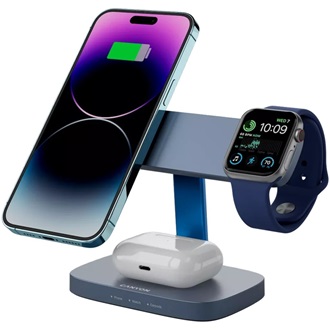 Canyon Hexagon 310 24W univerzális vezeték nélküli töltő adapter kék-szürke (Qi)