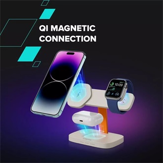 Canyon Hexagon 310 24W univerzális vezeték nélküli töltő adapter kék-szürke (Qi)