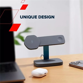 Canyon Hexagon 310 24W univerzális vezeték nélküli töltő adapter kék-szürke (Qi)
