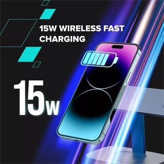 Canyon Hexagon 310 24W univerzális vezeték nélküli töltő adapter kék-szürke (Qi)