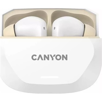 Canyon HEXAGON 7 True Wireless fülhallgató headset fehér-barna