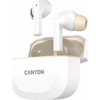 Canyon HEXAGON 7 True Wireless fülhallgató headset fehér-barna