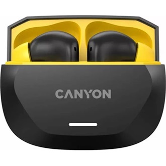 Canyon HEXAGON 7 True Wireless fülhallgató headset fekete-sárga