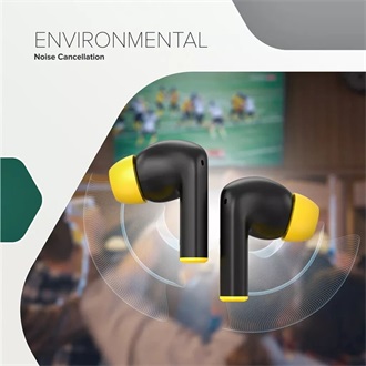 Canyon HEXAGON 7 True Wireless fülhallgató headset fekete-sárga