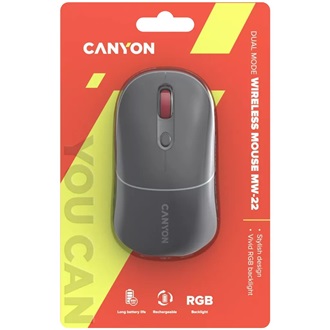 Canyon MW-22 optikai Bluetooth / vezeték nélküli egér szürke
