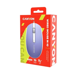 Canyon M-10 optikai USB egér lila-szürke