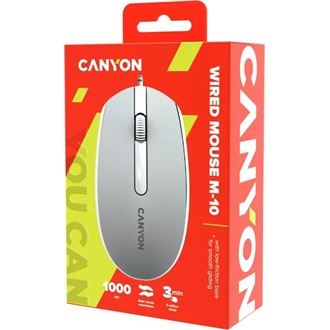 Canyon M-10 optikai USB egér szürke