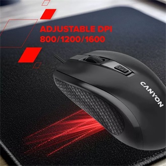 Canyon M-4 optikai USB egér fekete