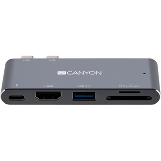 Canyon MacBook Thunderbolt 3 Multiport Dockibng Station 5-in-1 5-port Thunderbolt 3 Dual Port dokkoló szürke