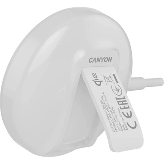 Canyon OnCharge 105 15W univerzális vezeték nélküli töltő adapter fehér (Qi2)
