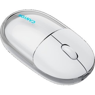 Canyon OnClick 24 optikai Bluetooth / vezeték nélküli egér fehér-átlátszó