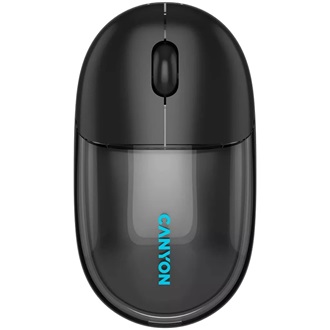 Canyon OnClick 24 optikai Bluetooth / vezeték nélküli egér fekete-átlátszó