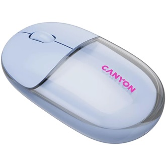 Canyon OnClick 24 optikai Bluetooth / vezeték nélküli egér kék-átlátszó