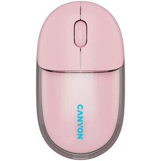 Canyon OnClick 24 optikai Bluetooth / vezeték nélküli egér rózsaszín-átlátszó