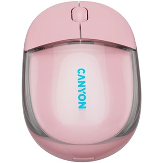 Canyon OnClick 24 optikai Bluetooth / vezeték nélküli egér rózsaszín-átlátszó
