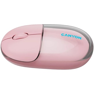 Canyon OnClick 24 optikai Bluetooth / vezeték nélküli egér rózsaszín-átlátszó
